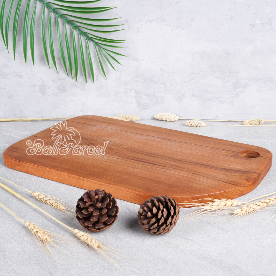 Wooden Cutting Board Hand Made From Teak Wood