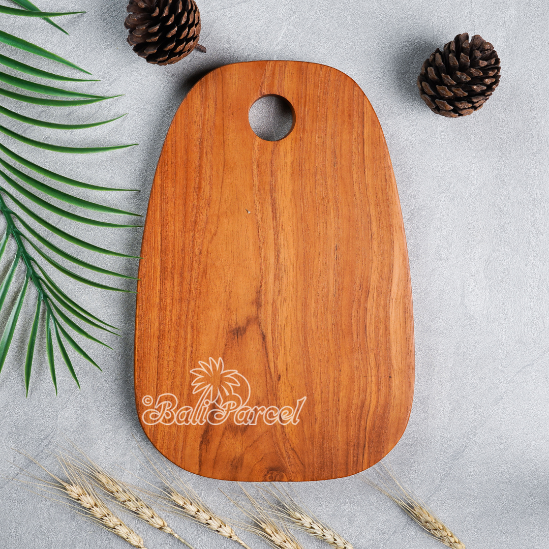 Wooden Cutting Board Hand Made From Teak Wood