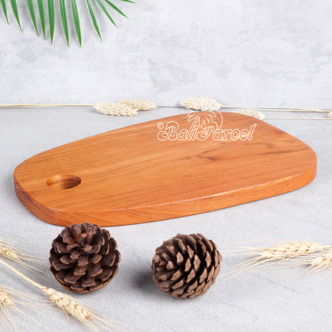Wooden Cutting Board Hand Made From Teak Wood