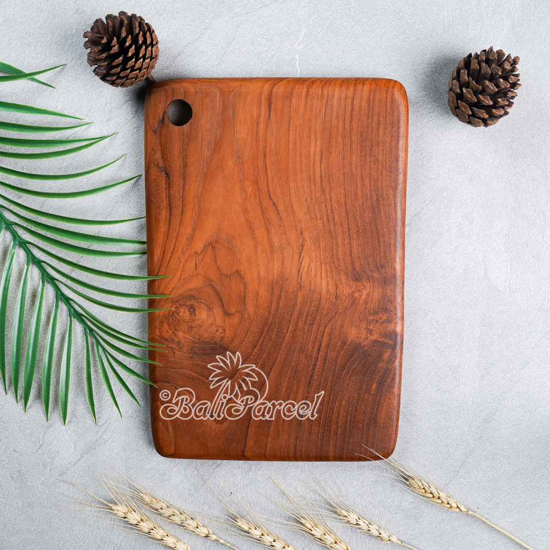 Wooden Cutting Board Hand Made From Teak Wood