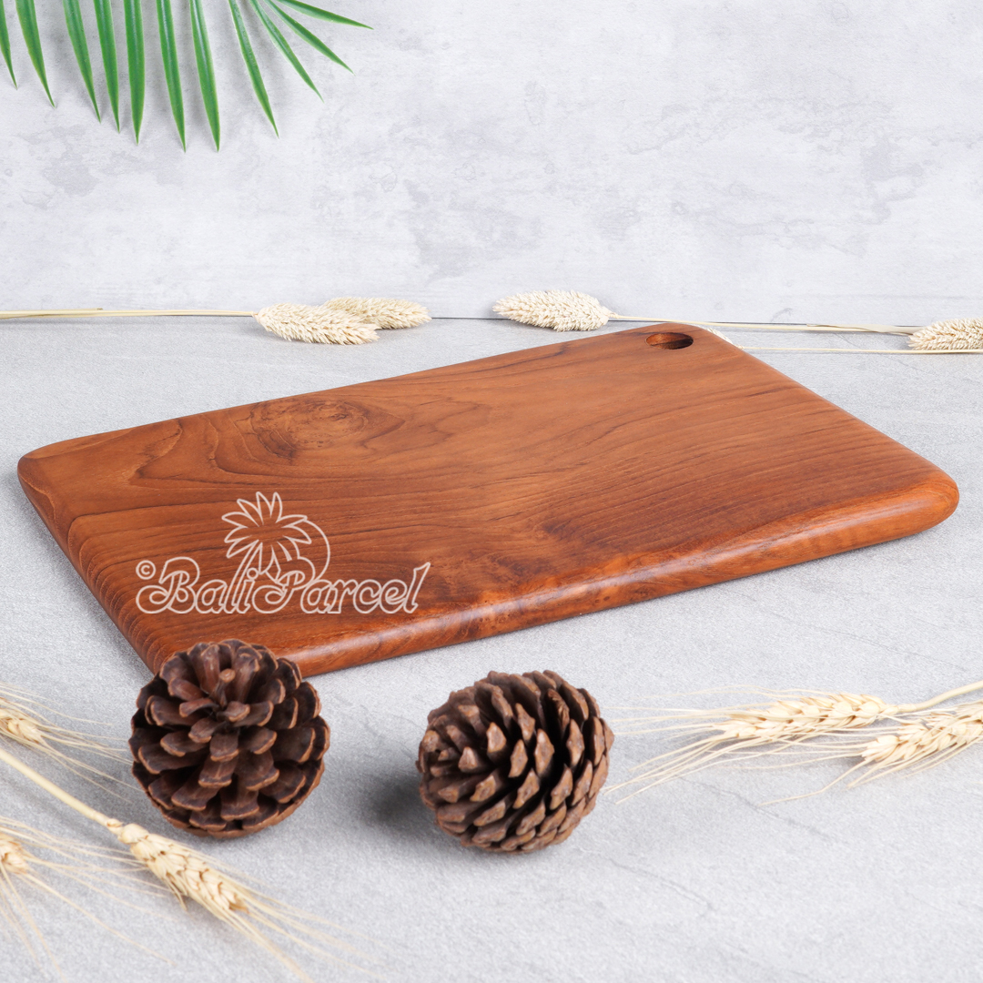 Wooden Cutting Board Hand Made From Teak Wood