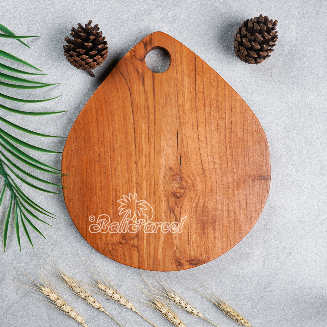 Wooden Cutting Board Hand Made From Teak Wood
