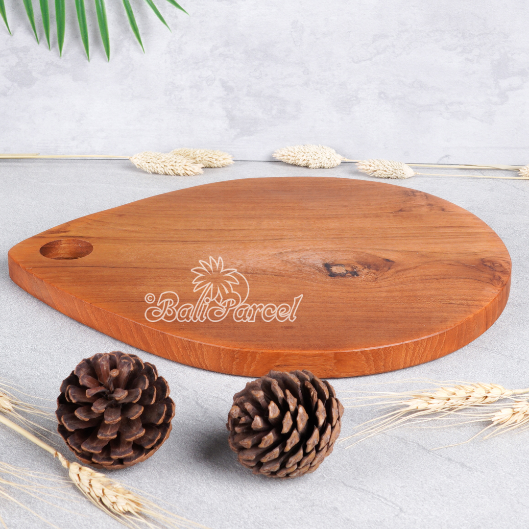 Wooden Cutting Board Hand Made From Teak Wood