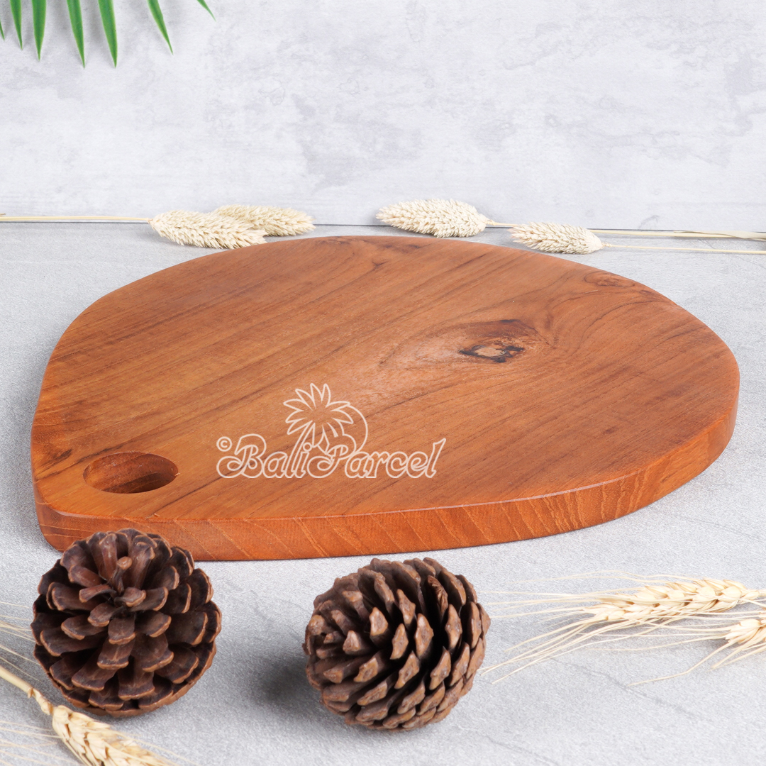 Wooden Cutting Board Hand Made From Teak Wood