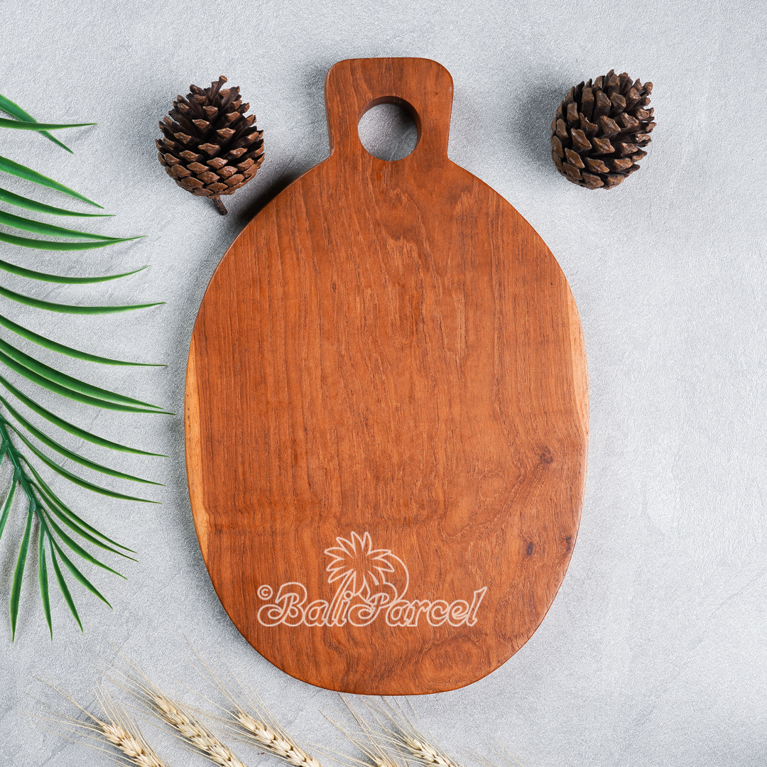 Wooden Cutting Board Hand Made From Teak Wood