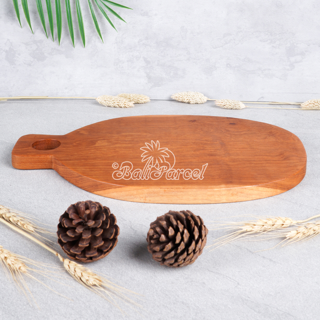 Wooden Cutting Board Hand Made From Teak Wood