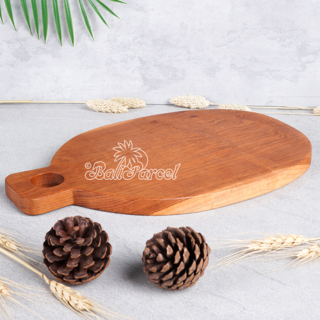 Wooden Cutting Board Hand Made From Teak Wood