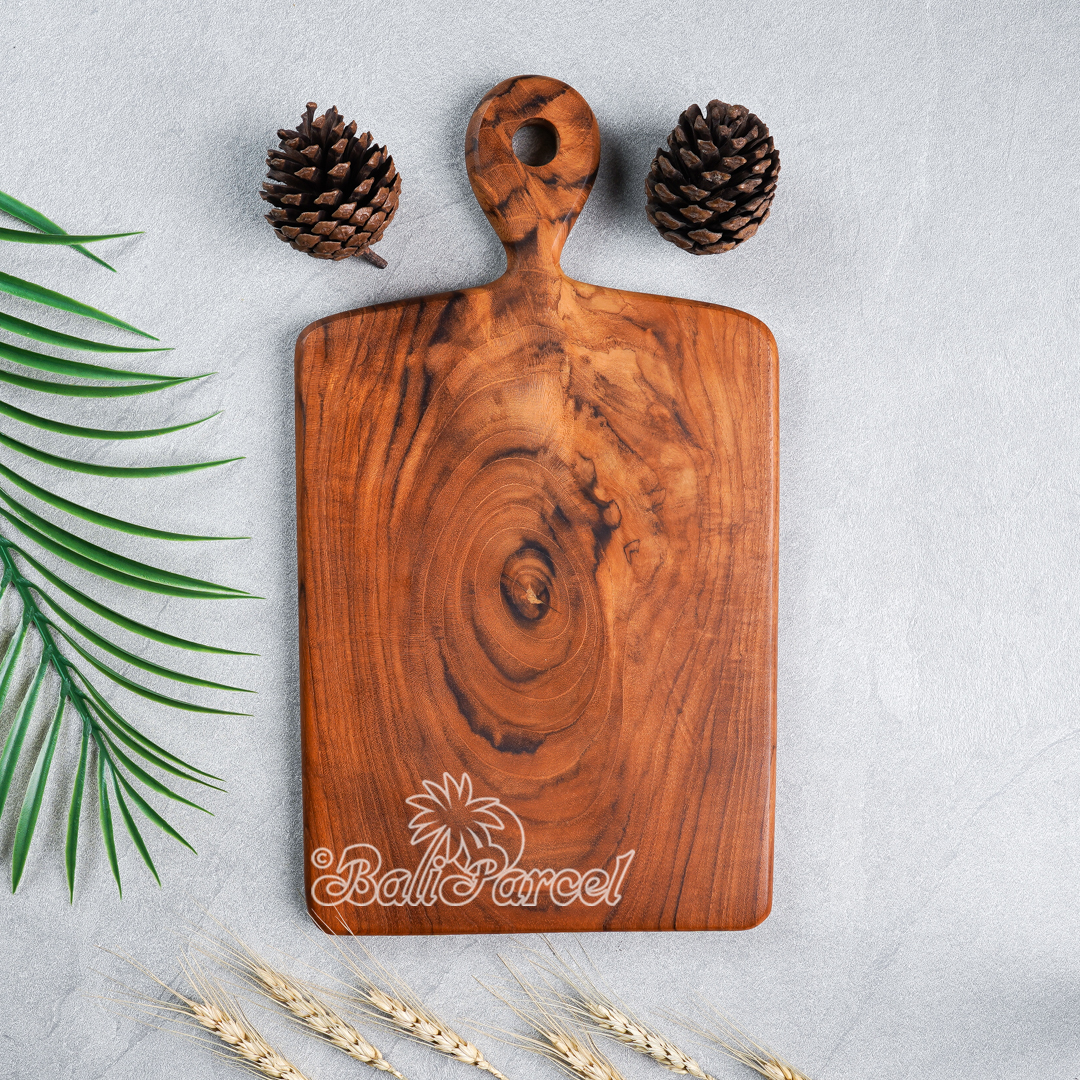 Wooden Cutting Board Hand Made From Teak Wood