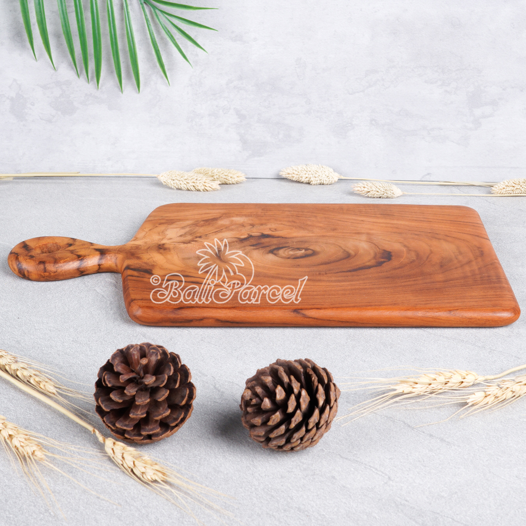 Wooden Cutting Board Hand Made From Teak Wood