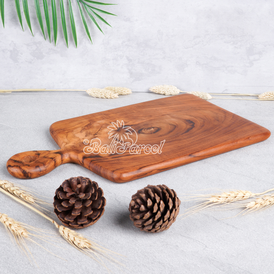 Wooden Cutting Board Hand Made From Teak Wood