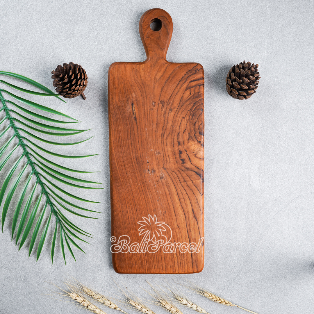 Wooden Cutting Board Hand Made From Teak Wood