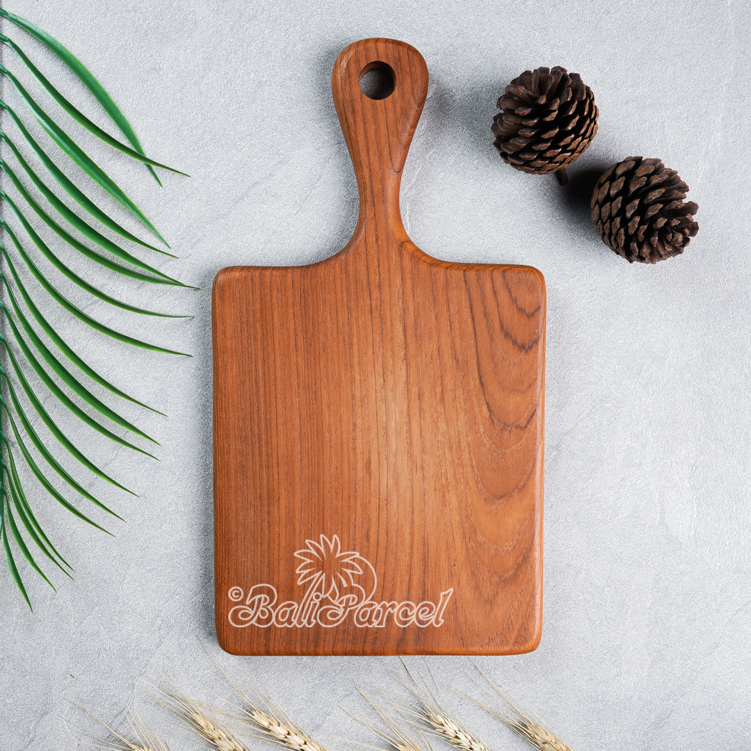 Wooden Cutting Board Hand Made From Teak Wood
