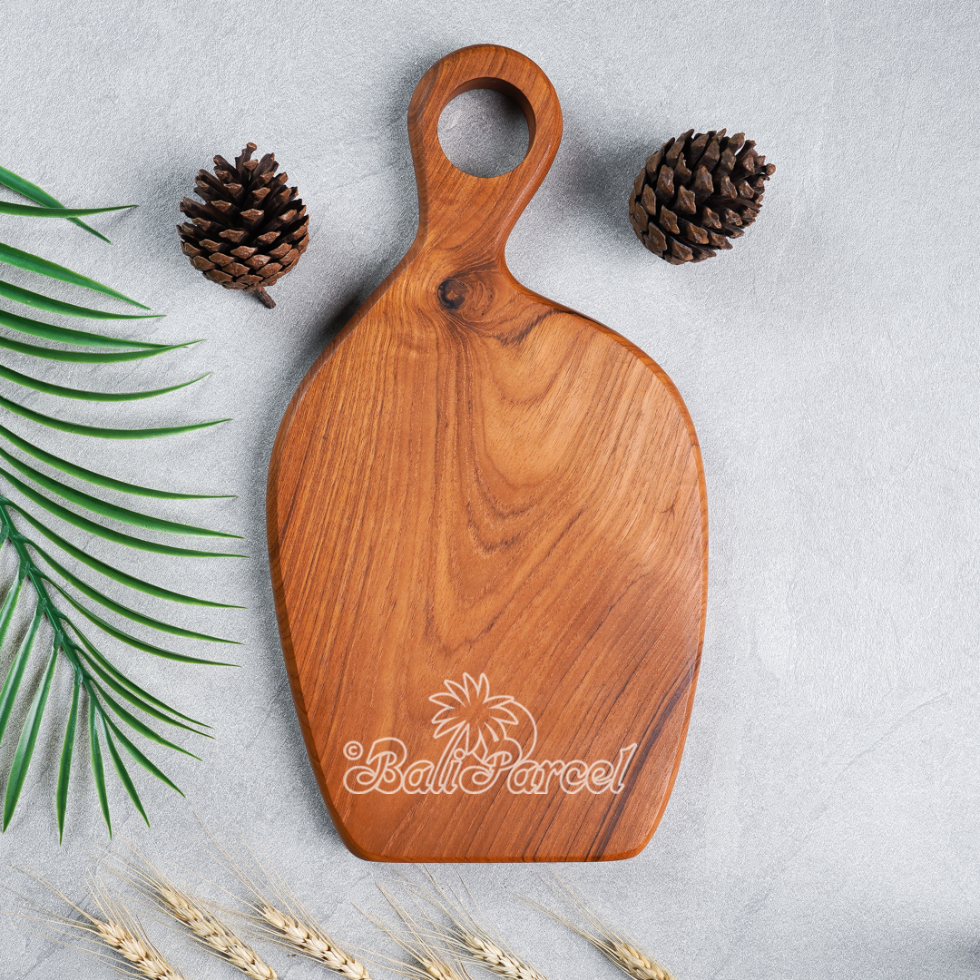 Wooden Cutting Board Hand Made From Teak Wood