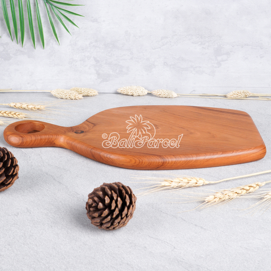Wooden Cutting Board Hand Made From Teak Wood