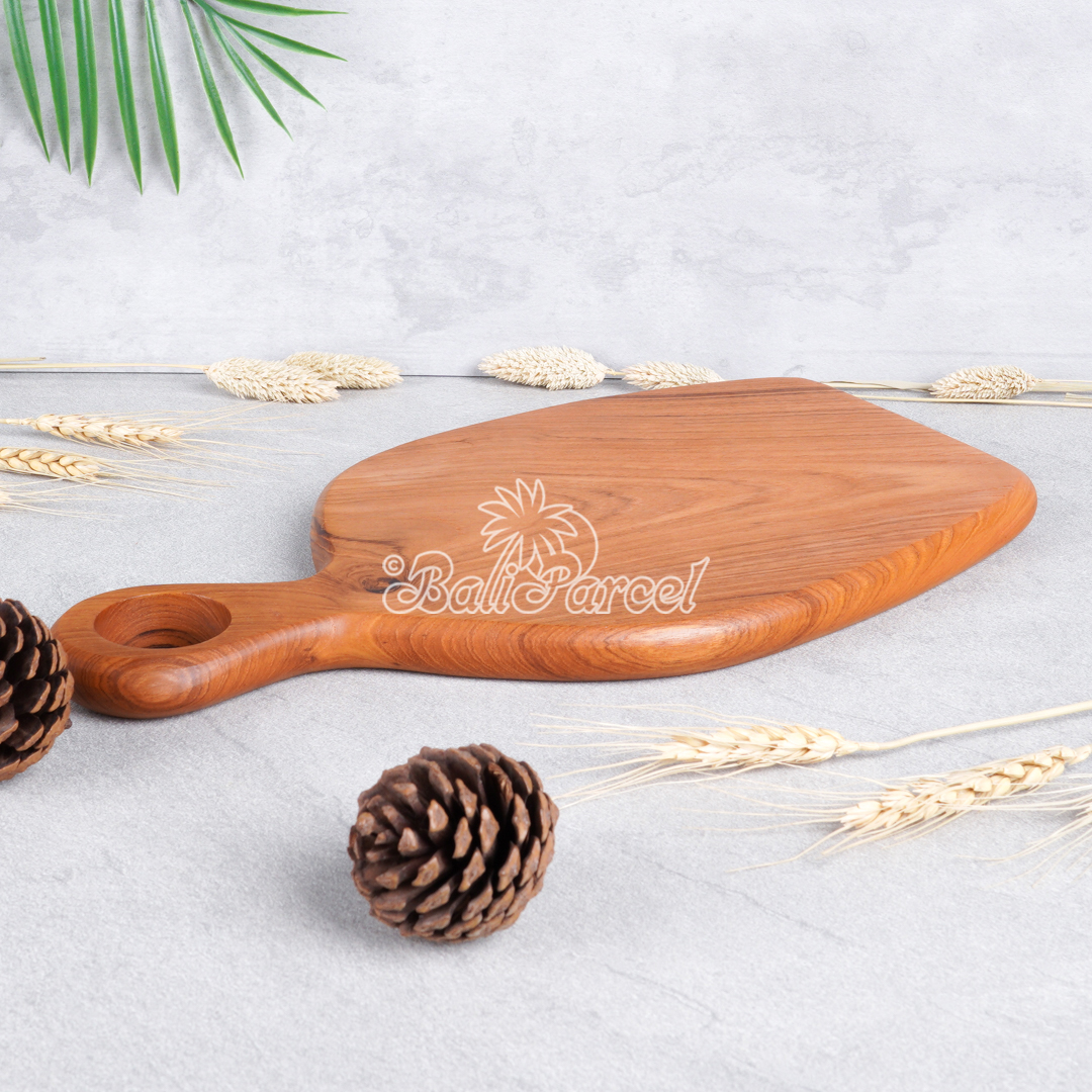 Wooden Cutting Board Hand Made From Teak Wood