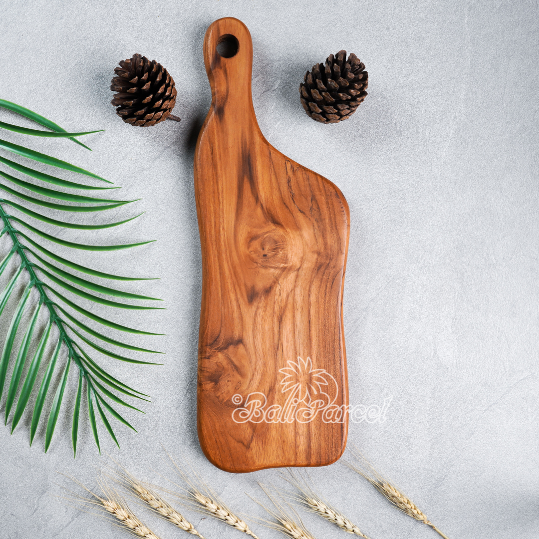 Wooden Cutting Board Hand Made From Teak Wood