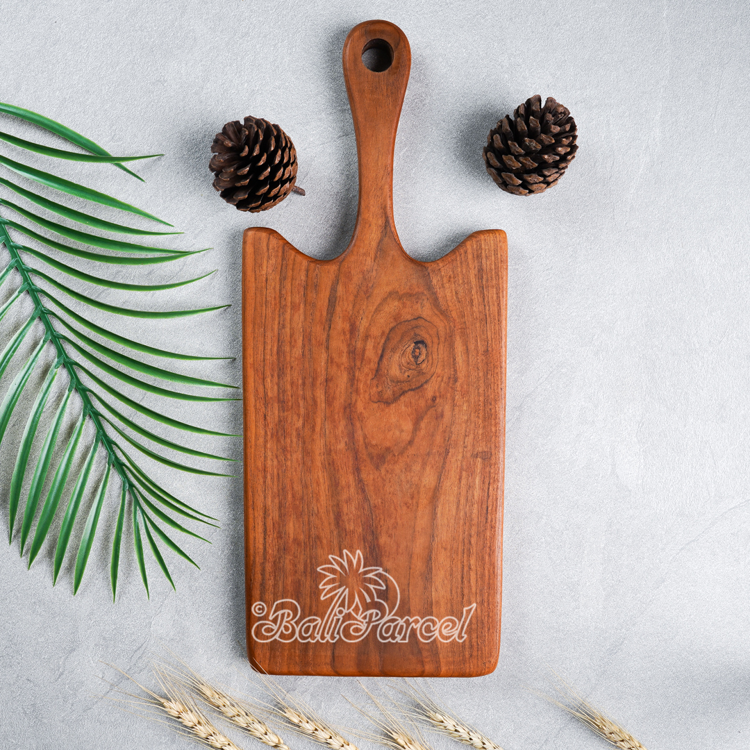 Wooden Cutting Board Hand Made From Teak Wood