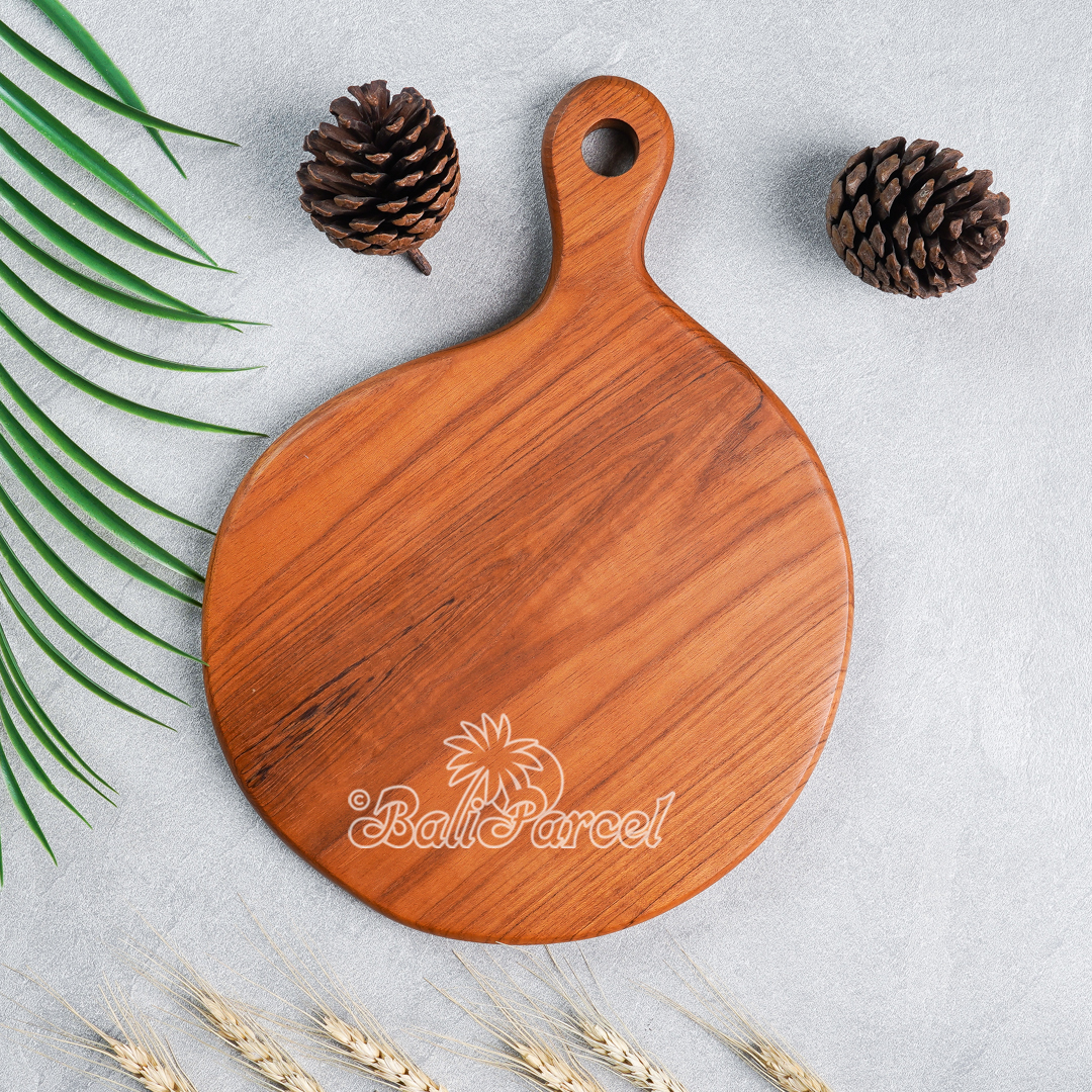 Wooden Cutting Board Hand Made From Teak Wood
