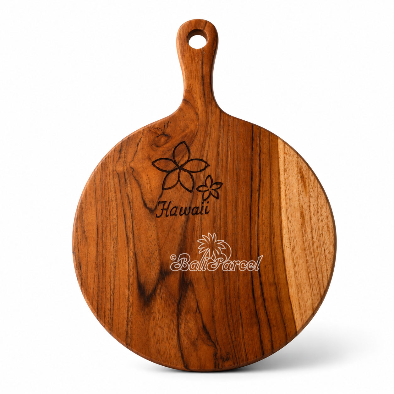 Wooden Cutting Board Hand Made From Teak Wood, Finishing With Olive Oil.