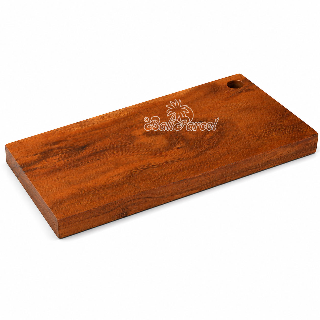 Wooden Cutting Board Hand Made From Teak Wood, Finishing With Olive Oil.