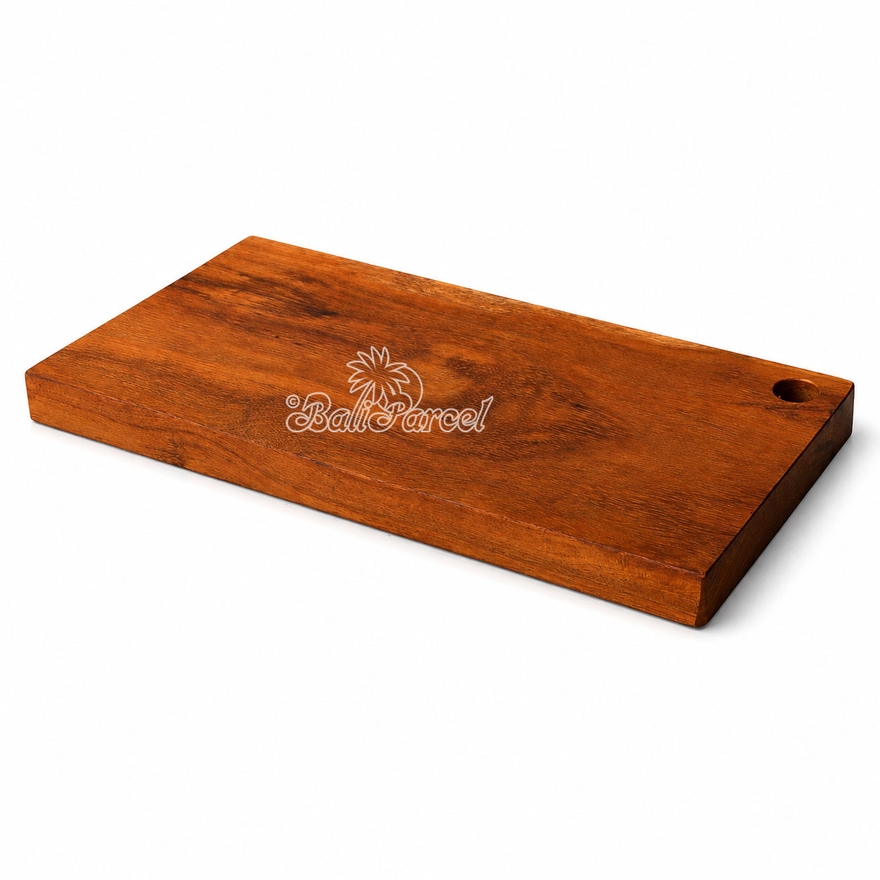 Wooden Cutting Board Hand Made From Teak Wood, Finishing With Olive Oil.
