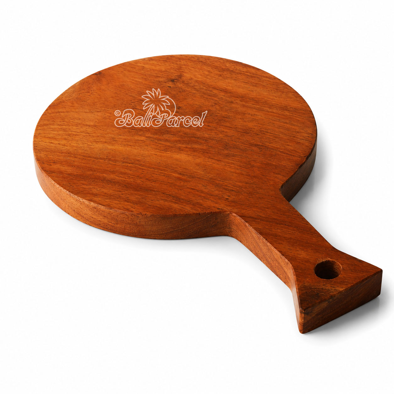 Wooden Cutting Board Hand Made From Teak Wood, Finishing With Olive Oil.