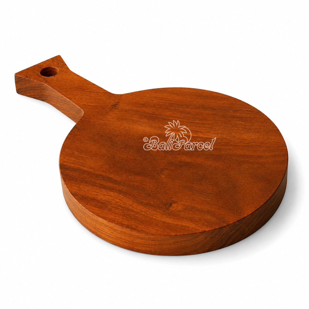 Wooden Cutting Board Hand Made From Teak Wood, Finishing With Olive Oil.