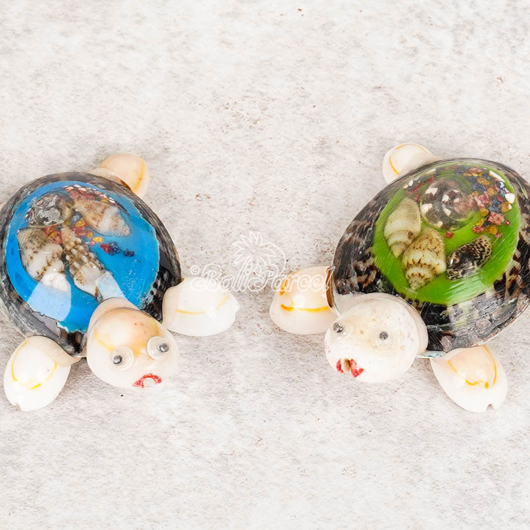 Assorted Turtle With Magnet, Handmade From Shell