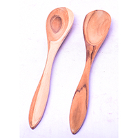 Wooden Spoon, Hand Carved From Teak Wood Wood