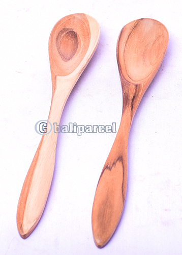 Wooden Spoon, Hand Carved From Teak Wood Wood