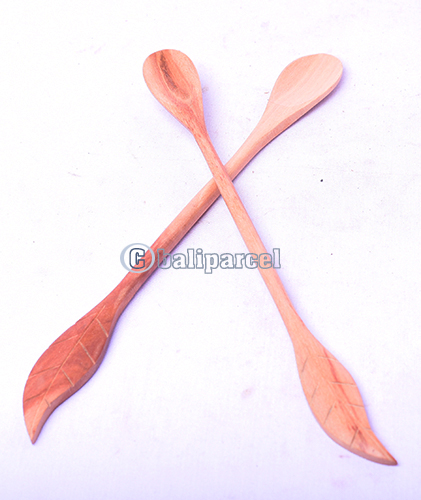 Wooden Spoon, Hand Carved From Teak Wood Wood