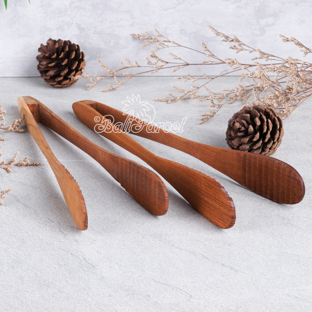 Wooden Bread Spoon, Hand Carved From Teak Wood Wood, Finishing With Olive Oil