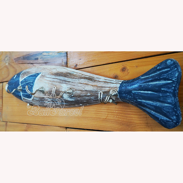 Handpainted Hanger From Albesia Wood