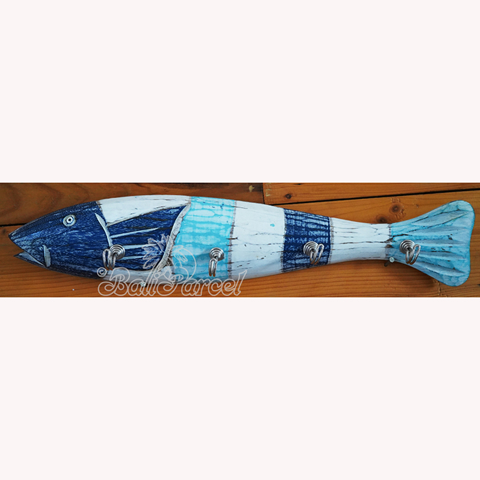 Handpainted Hanger From Albesia Wood
