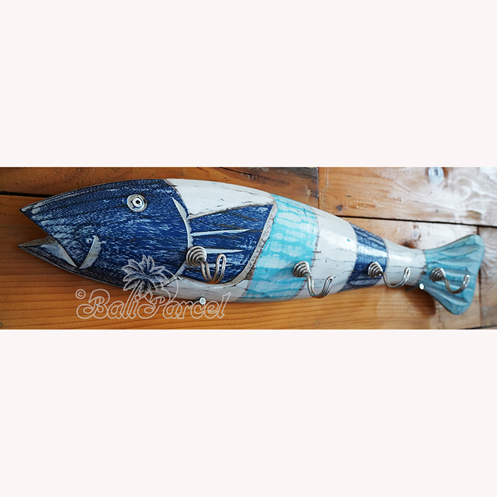 Handpainted Hanger From Albesia Wood