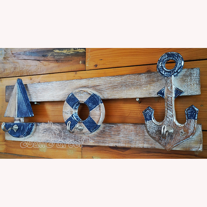 Handpainted Hanger From Albesia Wood