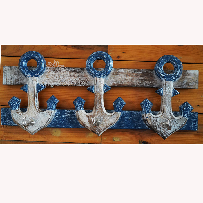Handpainted Hanger From Albesia Wood