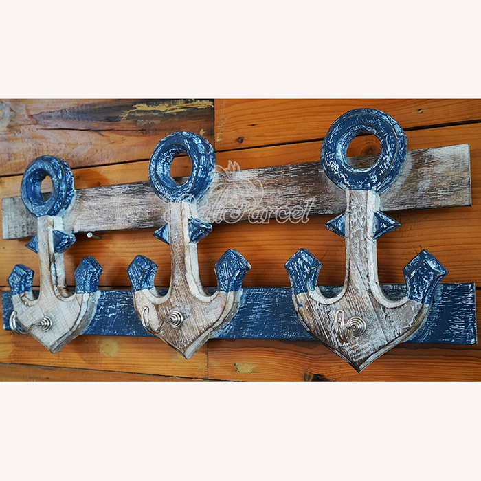 Handpainted Hanger From Albesia Wood
