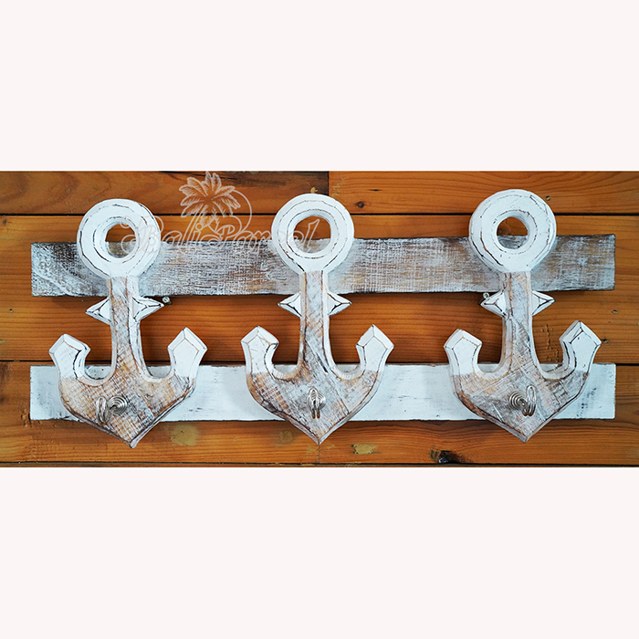 Handpainted Hanger From Albesia Wood
