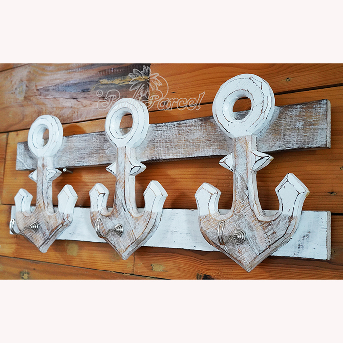 Handpainted Hanger From Albesia Wood