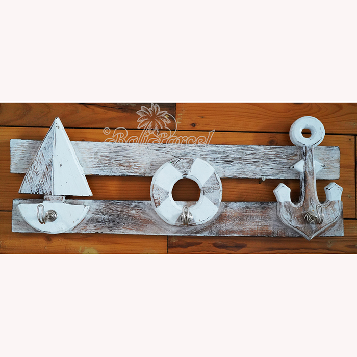 Handpainted Hanger From Albesia Wood