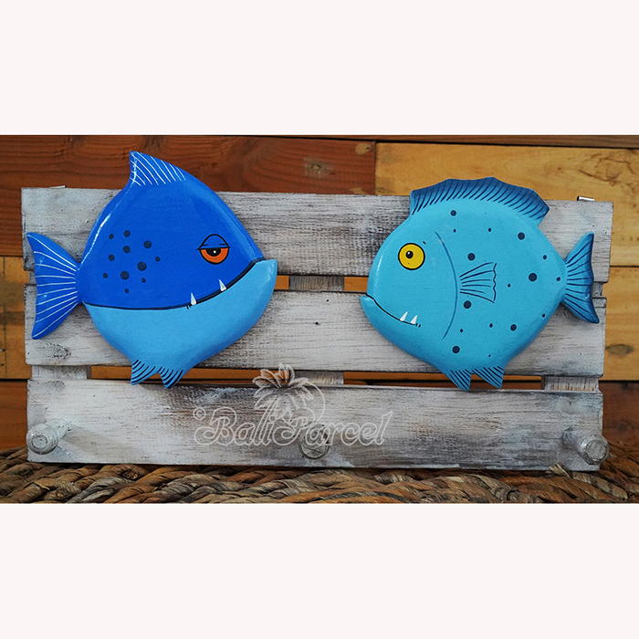 Handpainted Hanger From Albesia Wood
