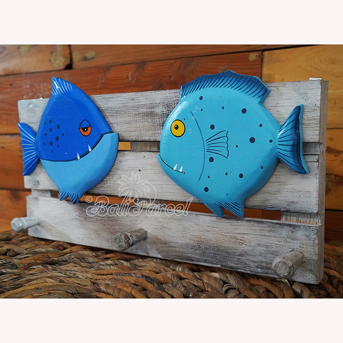Handpainted Hanger From Albesia Wood