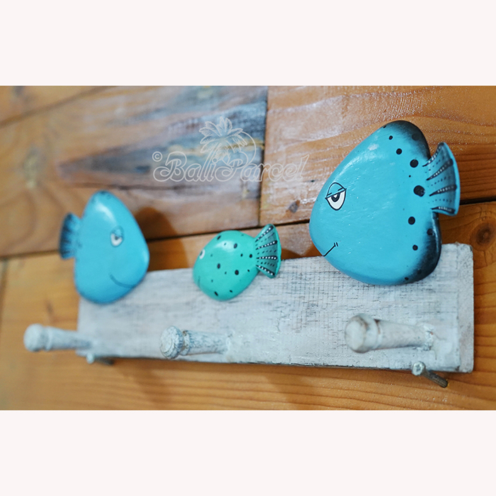 Handpainted Hanger From Albesia Wood