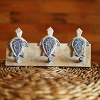 Handpainted Hanger From Albesia Wood