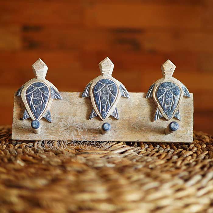 Handpainted Hanger From Albesia Wood