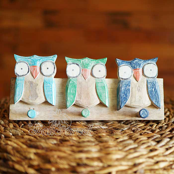 Handpainted Hanger From Albesia Wood