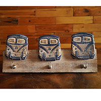 Handpainted Hanger From Albesia Wood
