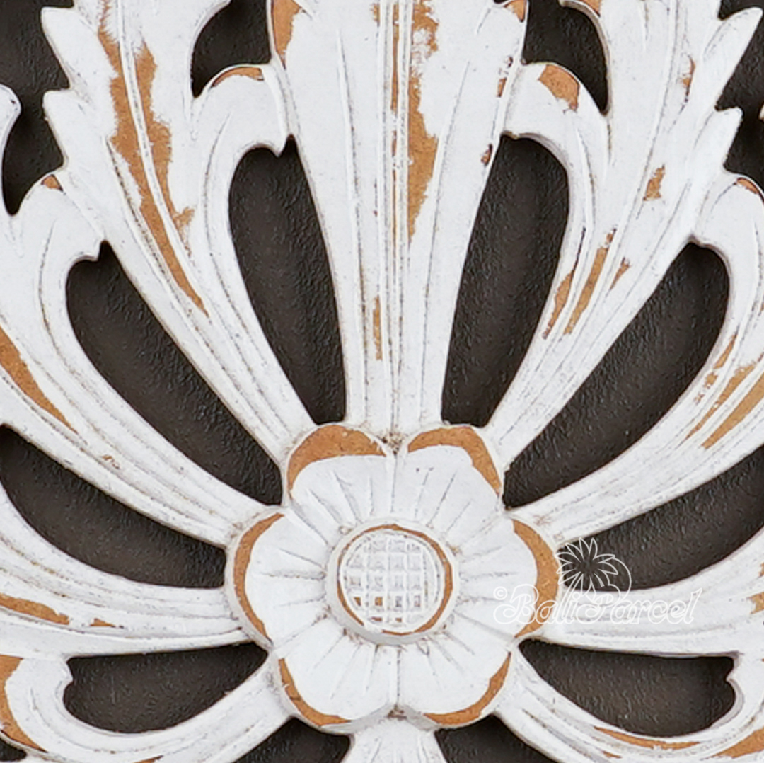 Handpainted Hanger, Hand Made From Plywood, With White Wash Color