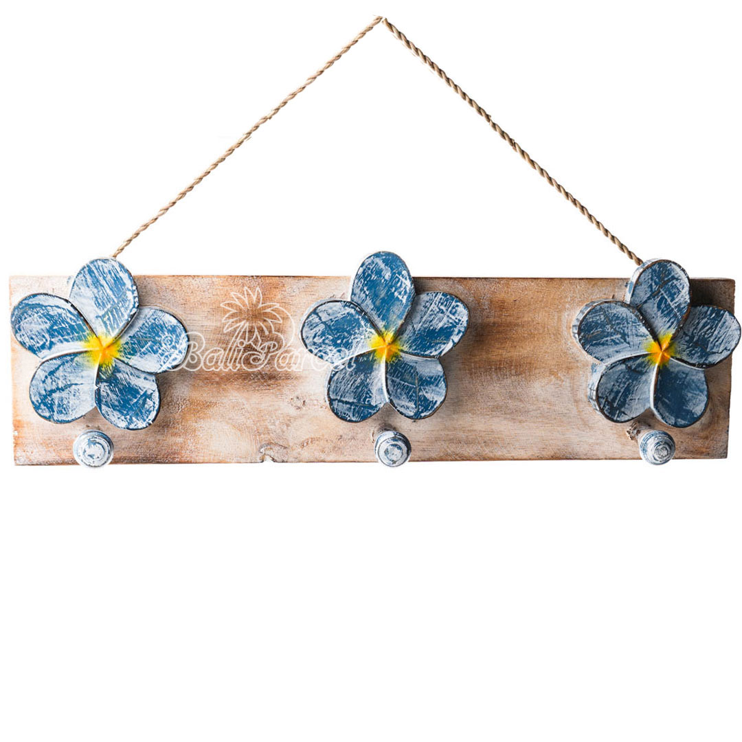 Wooden Wall Hanging Hanger, Handmade From Albesia Wood